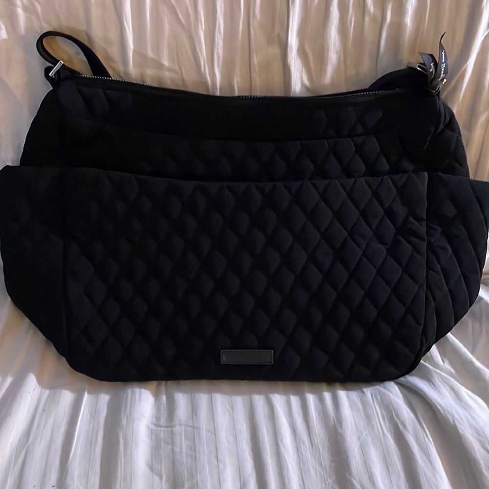 Vera Bradley large black crossbody purse NWTS